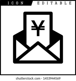 Invoice, bill icon suitable for info graphics, websites and print media and interfaces. Line vector icon