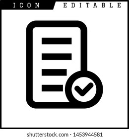 Invoice, bill icon suitable for info graphics, websites and print media and interfaces. Line vector icon