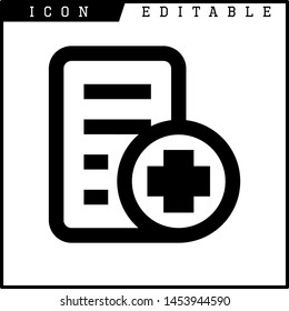 Invoice, bill icon suitable for info graphics, websites and print media and interfaces. Line vector icon