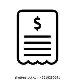 Invoice, bill icon, Vector graphics