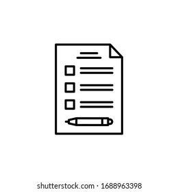 Invoice, bill icon vector image. Can also be used for e-commerce. Suitable for mobile apps, web apps and print media.