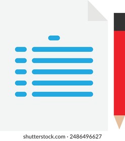 Invoice Bill Receipt Icon Vector Flat Illustration