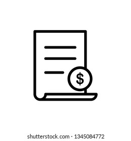 invoice, billing icon