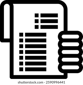 Invoice Budget icon vector illustration