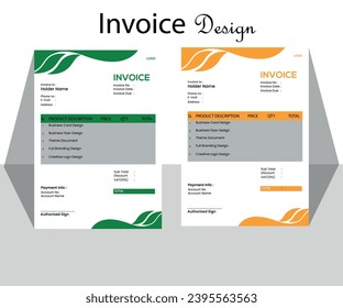 Invoice, Clean, Professional Invoice Design, Vector, Illustration ,user, Designer, Bleed, Border, Editable, , customize, Designer, design, layout