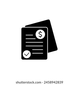 invoice concept line icon. Simple element illustration. invoice concept outline symbol design.
