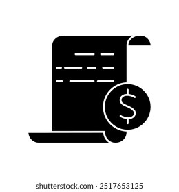 invoice concept line icon. Simple element illustration. invoice outline symbol design.