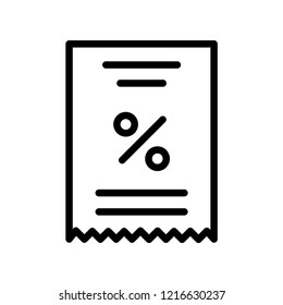 Invoice cyber monday vector icon