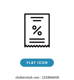 Invoice cyber monday vector icon