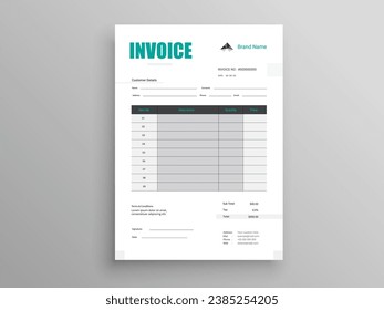 Invoice Design. Business invoice form template. Invoicing quotes, money bills or pricelist and payment agreement design templates. Tax form, 
bill graphic or payment receipt.