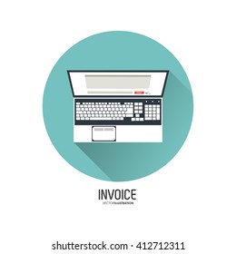 Invoice design. business icon. finance concept