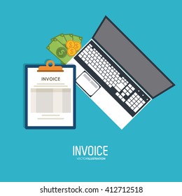 Invoice design. business icon. finance concept