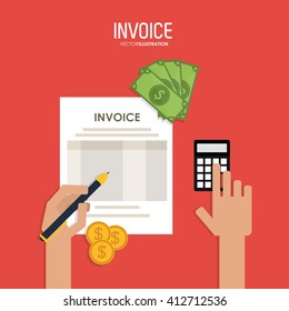 Invoice design. business icon. finance concept