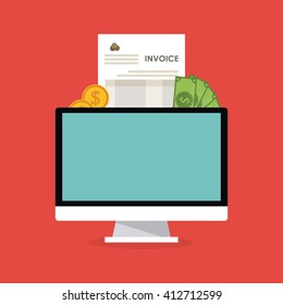 Invoice design. business icon. finance concept