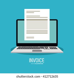 Invoice design. business icon. finance concept