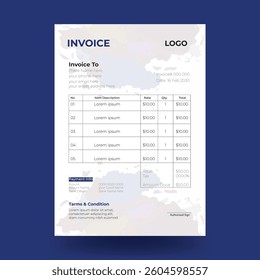 Invoice design, business invoice , invoice template design