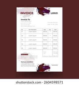 Invoice design, business invoice design , invoice template