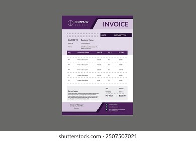 Invoice design eps vector Invoice design ai Simple invoice design eps Invoice image sample.eps