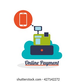 Invoice design. Online payment. Isolated illustration