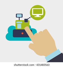 Invoice design. Online payment. Isolated illustration , vector