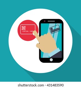 Invoice design. Online payment. Isolated illustration , vector