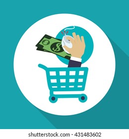 Invoice design. Online payment. Isolated illustration , vector