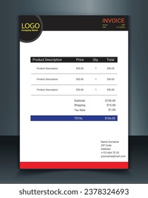 invoice design. premium flyer design vector files.