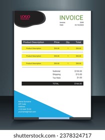 invoice design. premium flyer design vector files.