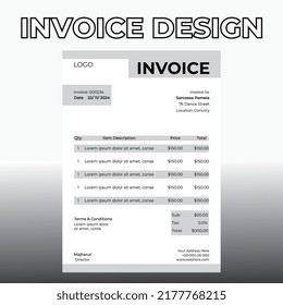 Invoice design template , .