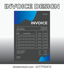 Invoice design template , .