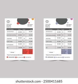 Invoice design, invoice template business invoice.