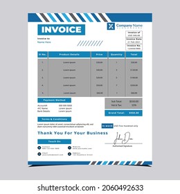 Invoice Design Template with Creative Designs