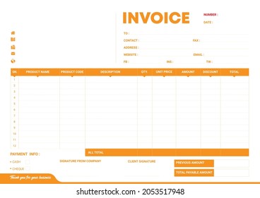 Invoice Design templates in eps 