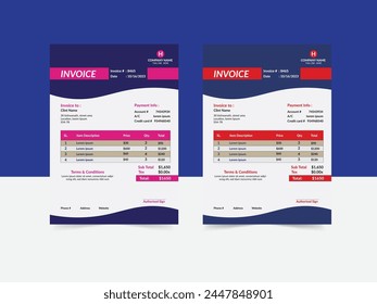 Invoice design for your Business 