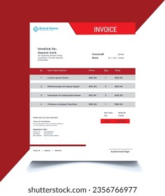 Invoice desing.Sie können es für Ihre geschäftliche Herausforderung oder Ihren Cashmemo-Account verwenden.