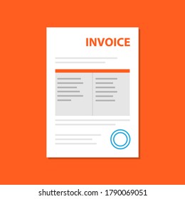 Invoice doc paper list icon