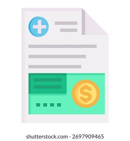 Elemento Ícone Do Documento De Fatura Para Design