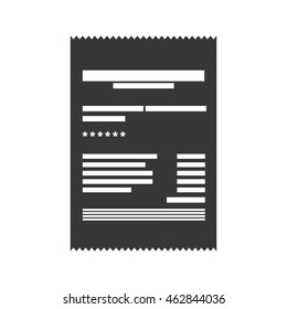 Invoice document money payment buy icon. Isolated and flat illustration. Vector graphic