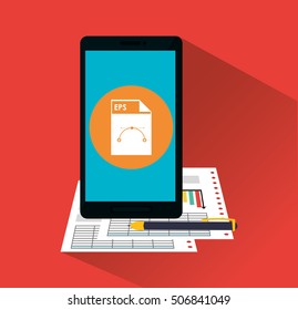 Invoice document and smartphone design