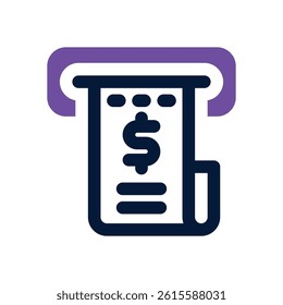 invoice dual tone icon. Sleek and modern vector icon for websites, mobile apps, marketing materials, and corporate design. Fully scalable and ready to use.