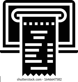 Rechnung - E-Commerce-Symbol-Set. Hochwertige solide Vektorillustration-Illustration für Webseiten und mobile Applikationen.