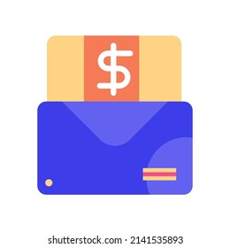 Estilo plano del correo electrónico de factura. Iconos de facturas financieras
