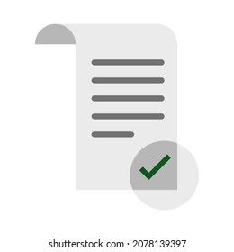 ilustración de vector de clipart plana de factura