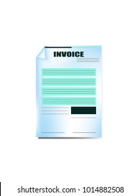 Invoice flat design