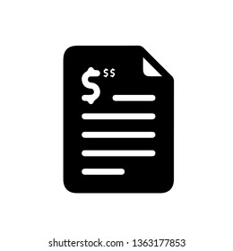 Invoice flat icon