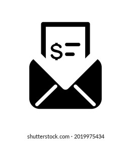 Invoice Flat icon. Payment and bill invoice. Order symbol concept. Tax sign design. Paper bank document icon. Vector invoice icon