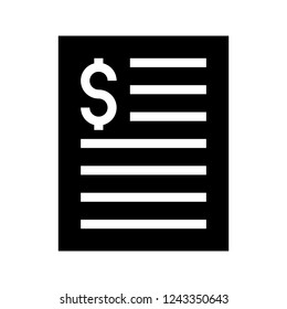  invoice glyphs icon