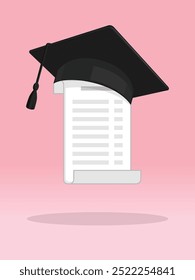 Invoice Graduation Cap College Loans Problem