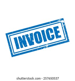 Invoice, Grunge Stamp, Vector illustration