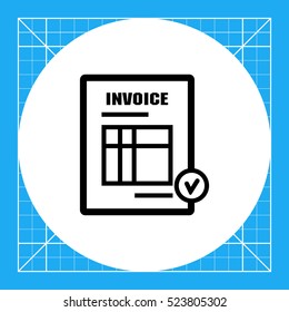 Invoice Icon Stock Vector (Royalty Free) 560123362